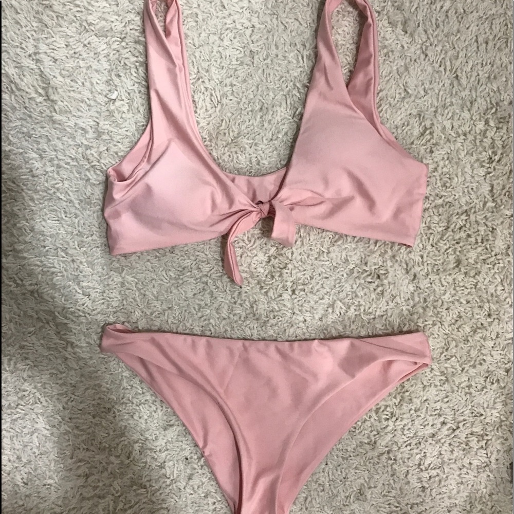 ZAFUL baby pink bikini